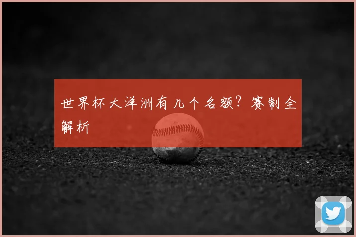 世界杯大洋洲有几个名额？赛制全解析