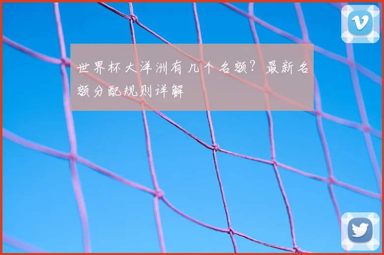 世界杯大洋洲有几个名额?最新名额分配规则详解