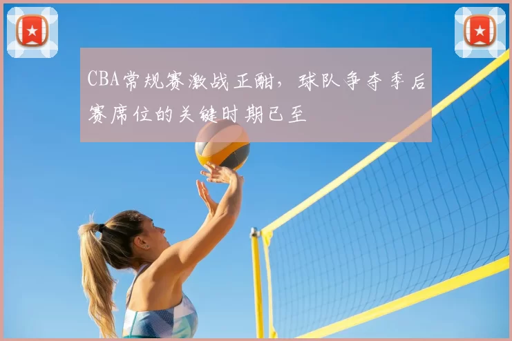 CBA常规赛激战正酣，球队争夺季后赛席位的关键时期已至