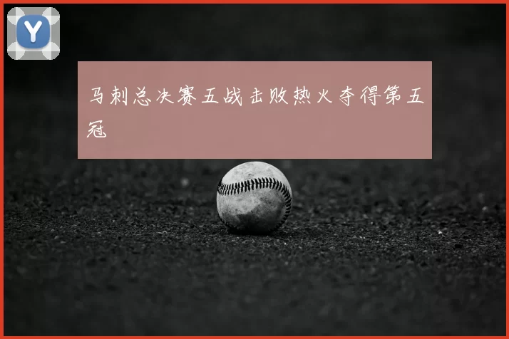 马刺总决赛五战击败热火夺得第五冠