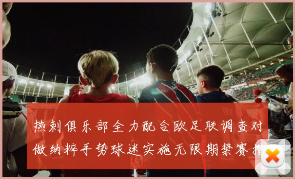 热刺俱乐部全力配合欧足联调查对做纳粹手势球迷实施无限期禁赛措施